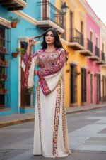 Charger l'image dans la galerie, Elegant Embroidered Palestinian Fellahi Thobe
