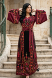 Red/ Black Embroidery Palestine Thoub