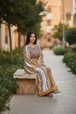 Load image into Gallery viewer, Sanabel Al-Qamh White Thoub
