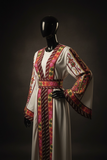 2-Piece Embroidered Cardigan Abaya