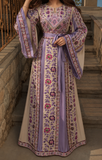 Purple Simply Elegant Thoub Embroidered Palestinian Dress