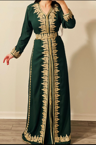 2 pieces Moroccan Embroidery stone caftan