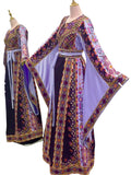 Purple Embroidered Palestinian Thobe