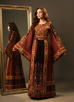 Load image into Gallery viewer, Jennah wnar Thoub Embroidery Thoub come with Embroidery Belt
