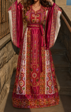Pink Embroidery Traditional Palestinian Thobe