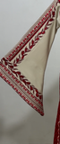 Crimson Vine Thobe Set – Includes Matching Shawl & Double-Sided Belt