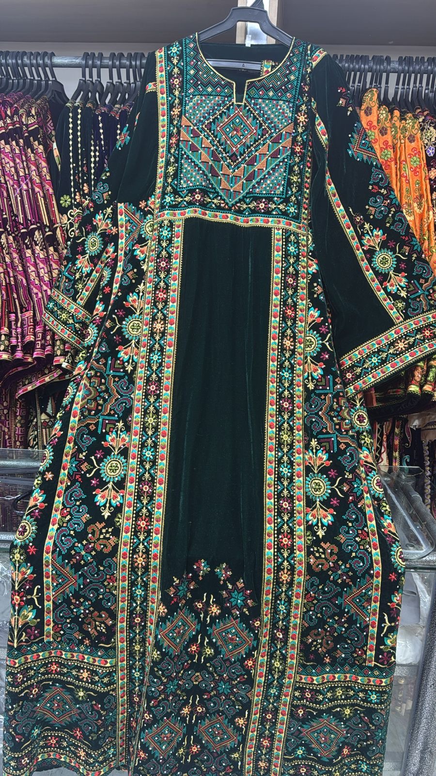 Green Velvet Stunning Thoub