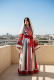 The Ruby Wrap Embroidered Palestinian Thobe with Matching headpiece