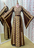 The Coffee Embroidered Palestinian Thobe