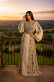 Blooming Elegant Thoub Embroidered Palestinian Thobe