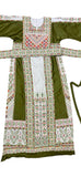 With Reversable Belt Green Astonishing Palstainen Embroidery Traditional Long Thoub With Matching Headpiece