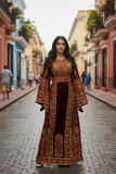 Maroon Velvet Stunning Thoub