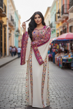 Elegant Embroidered Palestinian Fellahi Thobe
