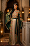 The Winged Metallic with Green Accents Thobe