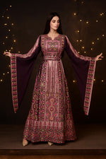 Load image into Gallery viewer, Deep  Embroidery Traditional Palestinian Thobe Machine Made
