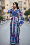 The Sapphire & Silver Majesty Palestine Thobe