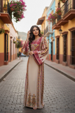 Elegant Embroidered Palestinian Fellahi Thobe