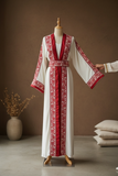 2-Piece Embroidered Cardigan Abaya