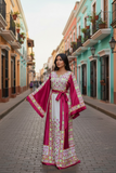 Pink Embroidered Palestinian Thobe Reversible Belt
