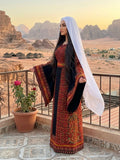 Red Embroidery Palestinian Fellahi Thobe