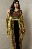 Pistachio The Winged Metallic with Black Accents Thoub