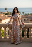 Rose Embroidered Palestinian Thobe
