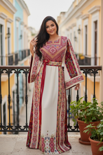 Load image into Gallery viewer, Beige Shade Kasab Malacca Thobe
