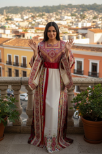 Load image into Gallery viewer, Beige Shade Kasab Malacca Thobe
