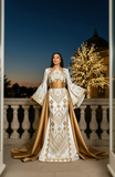 Pre-Order Customized Bridal Dress with Overskirt