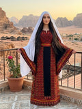 Red Embroidery Palestinian Fellahi Thobe