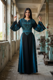 Eid collection Elegant Embroidered Palestinian Dress