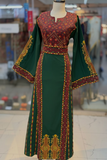 Simply Green Thoub Embroidered Palestinian