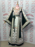 Green Embroidery Traditional Palestinian Thobe Machine Made