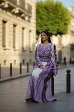 Load image into Gallery viewer, The Royal Tapestry Violet of Jerusalem Thawb
