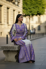 Load image into Gallery viewer, The Royal Tapestry Violet of Jerusalem Thawb
