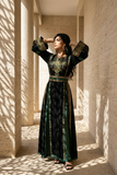 Elegant Details Embroidery Silk Dress