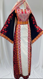 Load image into Gallery viewer, 🌟 Traditional Palestinian Thobe – Machine Embroidered
