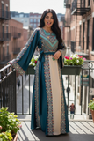 Eid collection Elegant Dress Embroidered Palestinian Thobe