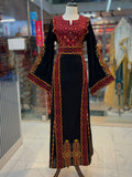 Simply Black Thoub Embroidered Palestinian