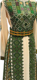 The legend Green Multicolored Gorgeous Palstainen Embroidery Traditional Long Thoub