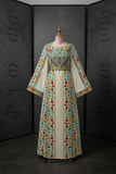 Blooming Elegant Thoub Embroidered Palestinian Thobe