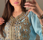 Load image into Gallery viewer, Elegant Selection 2 pieces Moroccan Handmade stone caftan
