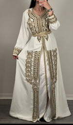 Load image into Gallery viewer, Elegant Selection 2 pieces Moroccan Handmade stone caftan
