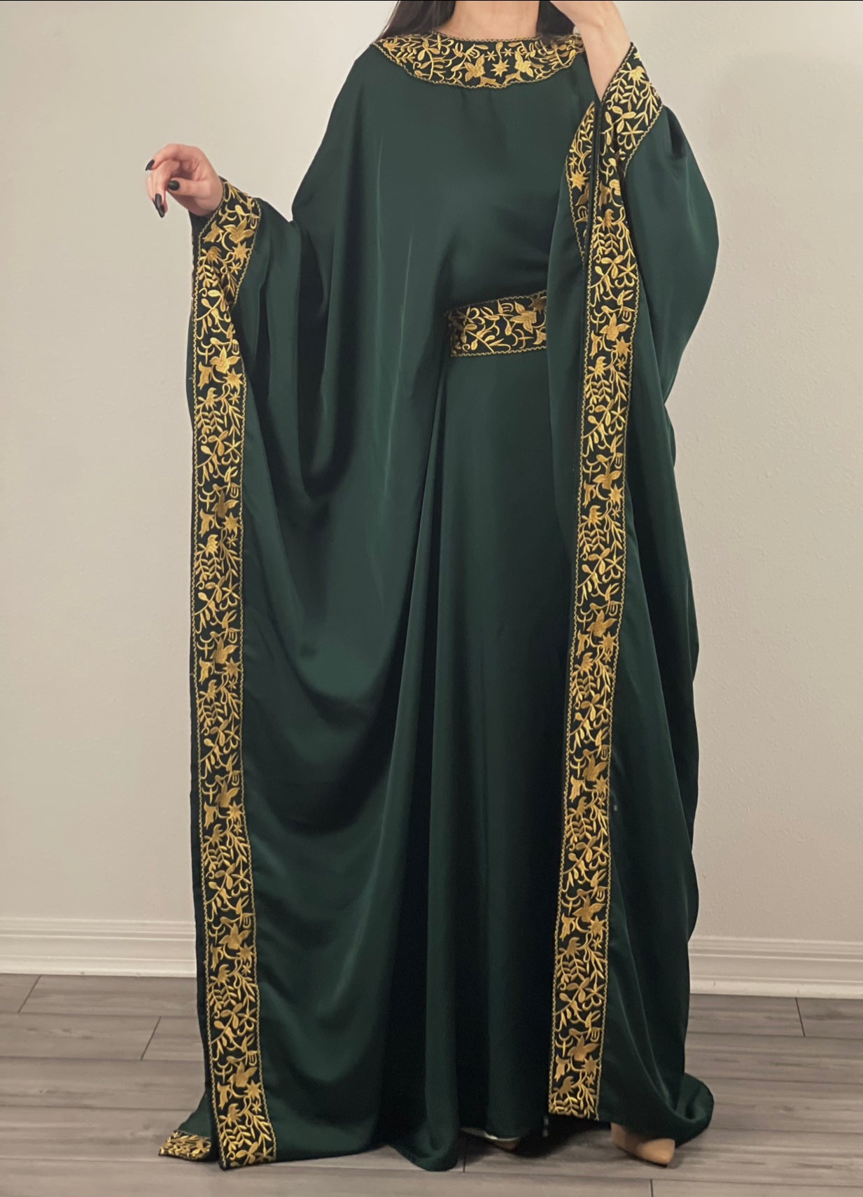 Luxury Embroidery Dubai One Size abaya