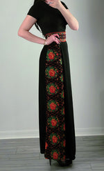 Load image into Gallery viewer, Orange Beautifully Embroidery Long Skirt
