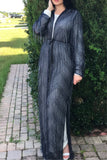 Hand Stitched Chandelier Tassel Jacket  long abaya