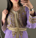 Load image into Gallery viewer, Elegant Selection 2 pieces Moroccan Handmade stone caftan
