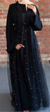 Made in dub Lace Pearls Abaya