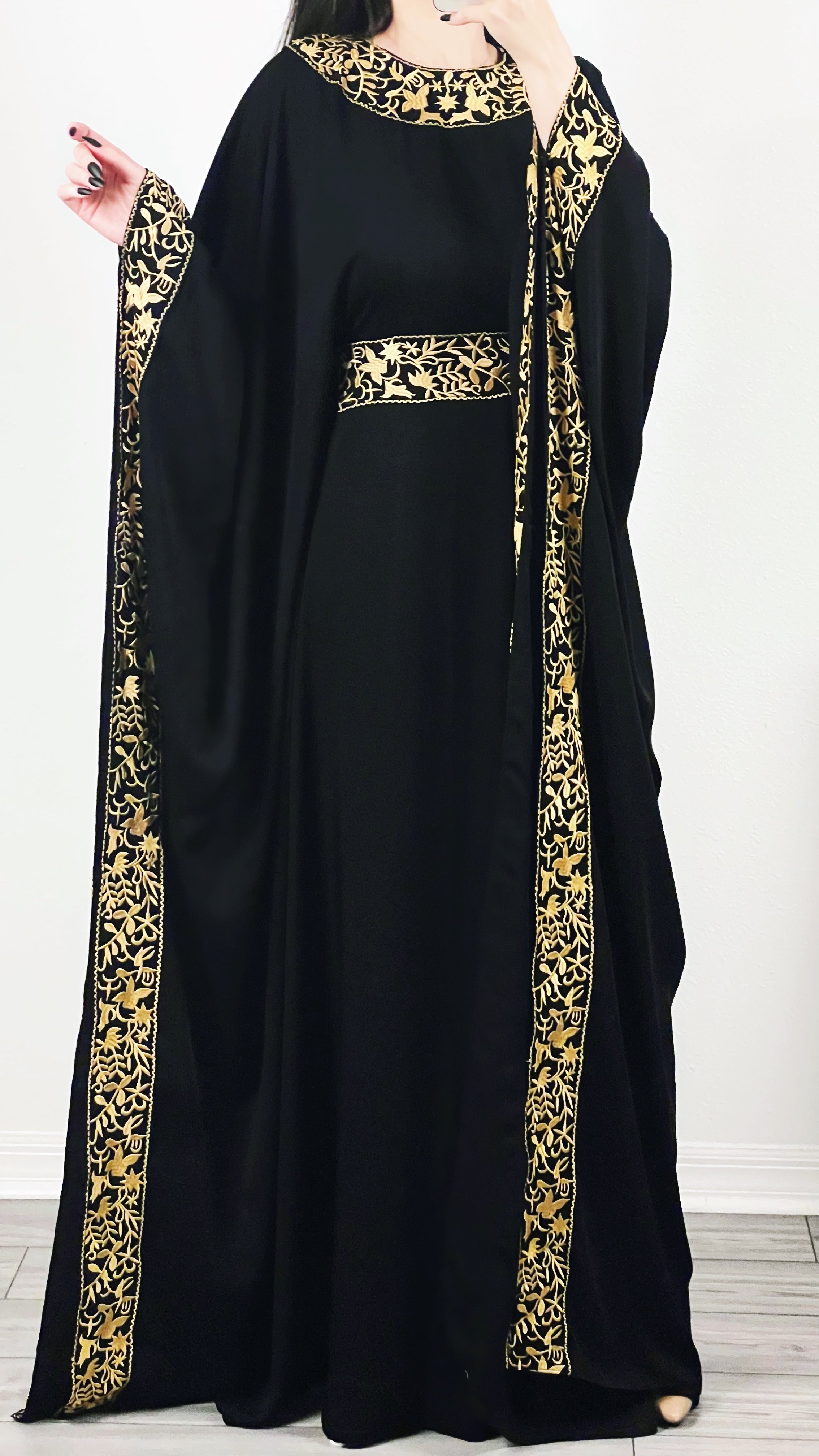 Luxury Embroidery Dubai One Size abaya