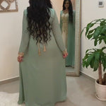 Load and play video in Gallery viewer, 2 pieces caftans Moroccan With Gold Emberoidery
